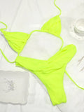 Fiona Women's Bikini Set | Solid Micro Fabric, Triangle Design 0