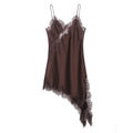 Tina Women's Mini Dress | Lace Splicing, Backless Summer Cocktail Dress 0
