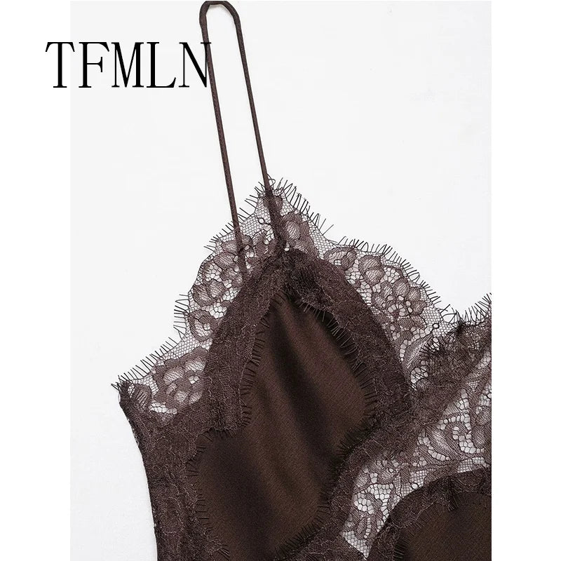 Tina Women's Mini Dress | Lace Splicing, Backless Summer Cocktail Dress 4